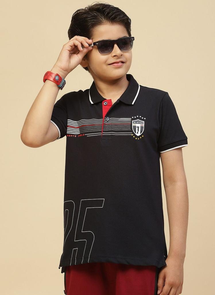 MONTE CARLO Boys Collar Neck T-Shirt