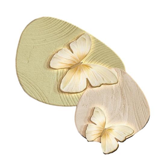 Floor Mat Butterflies Shape Water-Repellent Easy To Clean Bathroom Rug with Anti-Slip Base High-Density Diatom Ooze Bath Mat