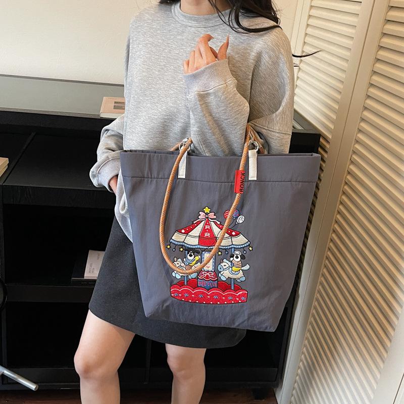 Environmentally Friendly Shopping Bag - Waterproof, Large Capacity, Hand-held, Shoulder Bag, Tote Bag