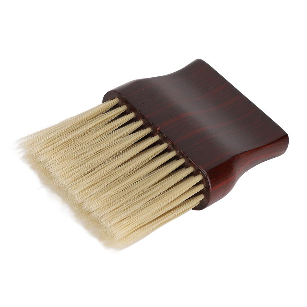 Barber Neck Duster Brush Professional Soft Neck Cleaning Brush with Solid Wood Handle for Hair