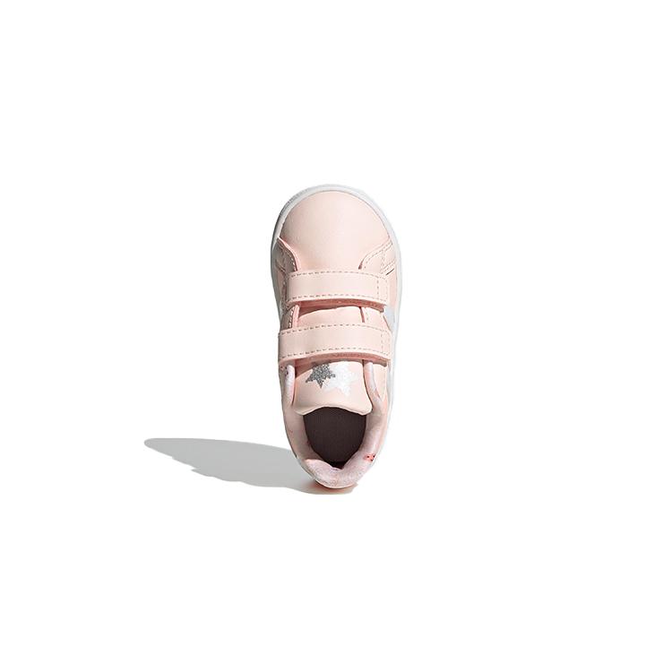 Adidas Neo GRAND COURT Breathable Low top Toddler Shoes Pink White Infant And Toddler FW4949