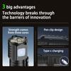 Three Eyed Portable Flashlight USB Rechargeable Lamp with Built in Battery LED Torch Waterproof Outdoor Camping MINI Handlights