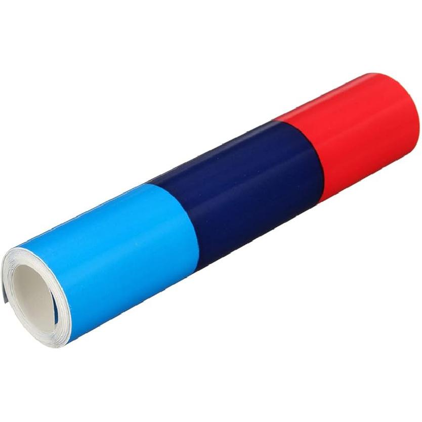 6 x100  for BMW M Color Stripes Decal Sticker BMW Hood Front Rear Bumpers Side Fenders (Stripe Decal Sticker for BMW) Stripe Decal Sticker for