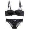 Evropská a americká sexy žakárová krajková push-up podprsenka s designem 1/2 košíčku