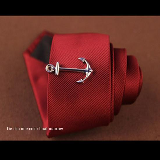 Herren Krawattenklammer - Schnurrbart, Schwarze Feder & Anker Designs verfügbar