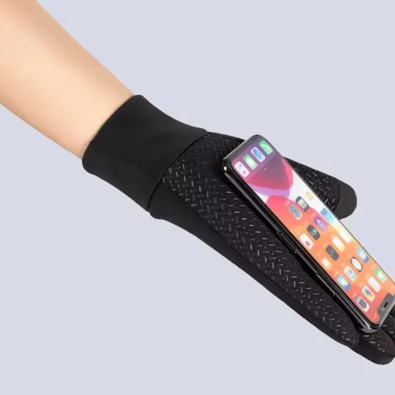 Winter Cycling Gloves for Men Motorcycle Hiking Touch Screen Gloves Anti-Slip Water-Repellent Windproof Outdoor Thermal Gloves