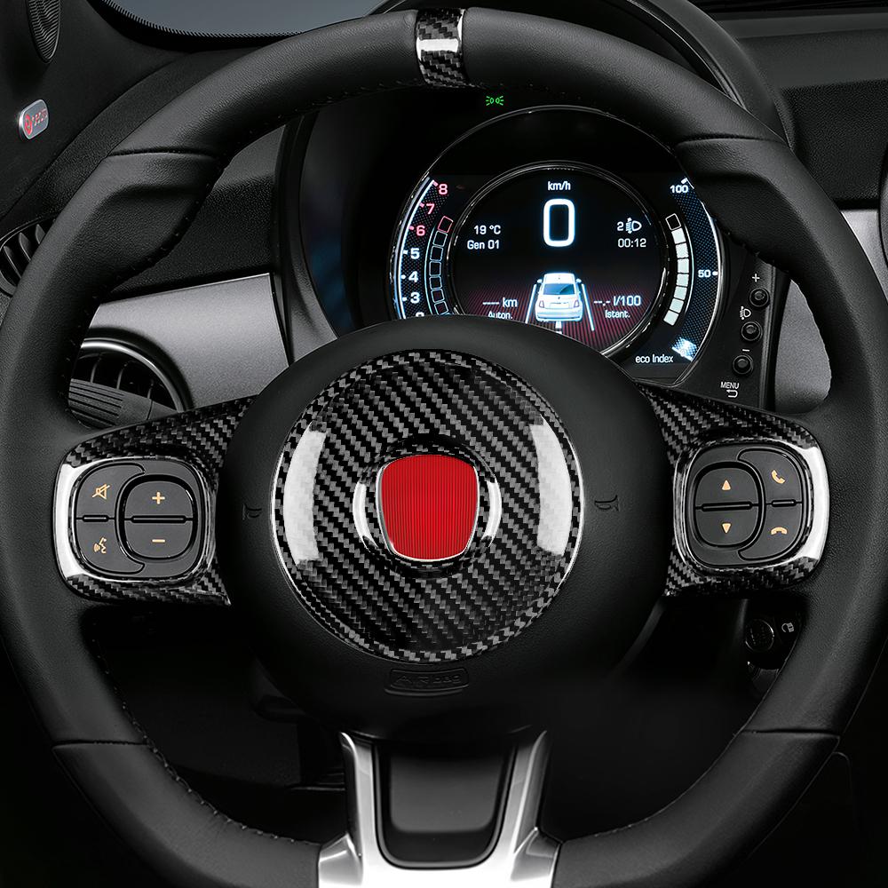 Real Hard Carbon Fiber Sticker For Fiat 500 Abarth 595 695 2008-2013 2014 2015 2016 2017 2018 2019 2020 2025 2025 2025 Car Decor