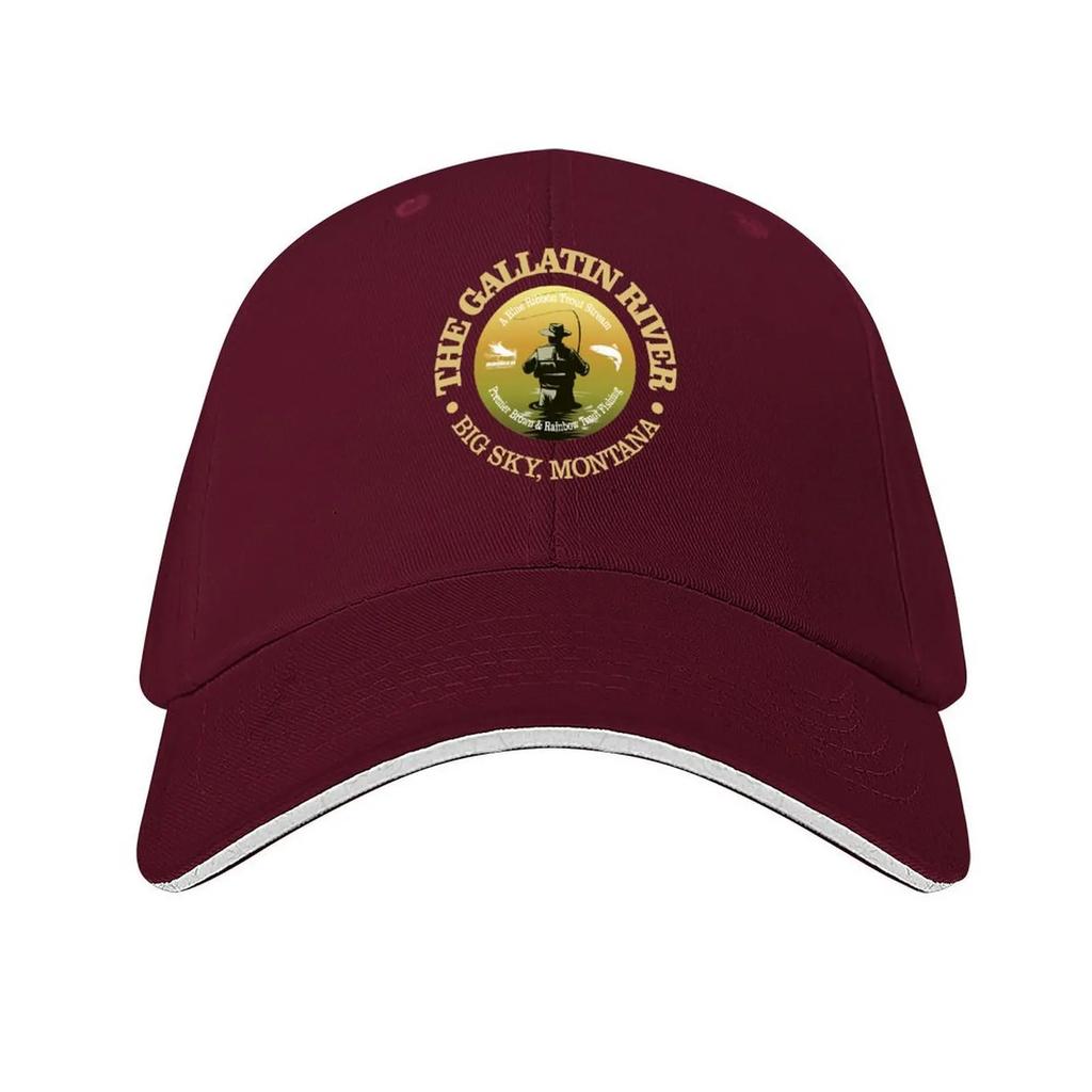 Gallatin River Fly Fishing (FSH) Baseball Cap Black Funny Hats Streetwear Icon GirlS Hats Unisexs