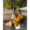 Knitwear, loose lazy wind solid color long-sleeved cardigan, sweater women