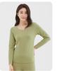 Women's Winter Velvet Silk Thermal Tops - Seamless, Thickened Cashmere for Autumn Warmth