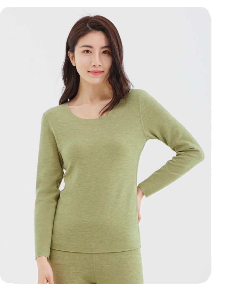 Women's Winter Velvet Silk Thermal Tops - Seamless, Thickened Cashmere for Autumn Warmth
