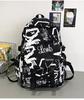 Schulrucksack Trendmarke Rucksack Herren Ins Trendig Cool Große Kapazität Graffiti Rucksack Herren Freizeit College Student Campus Schulrucksack