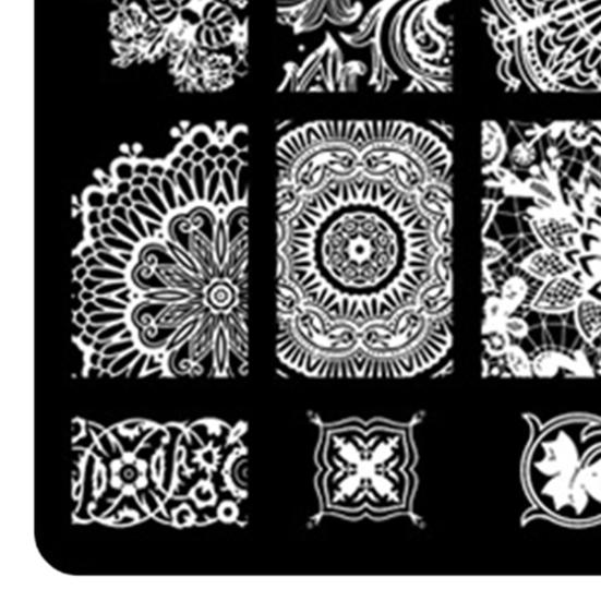 Delicate Nail Stamping Plate Diverse Styles Mini Nail Art Making