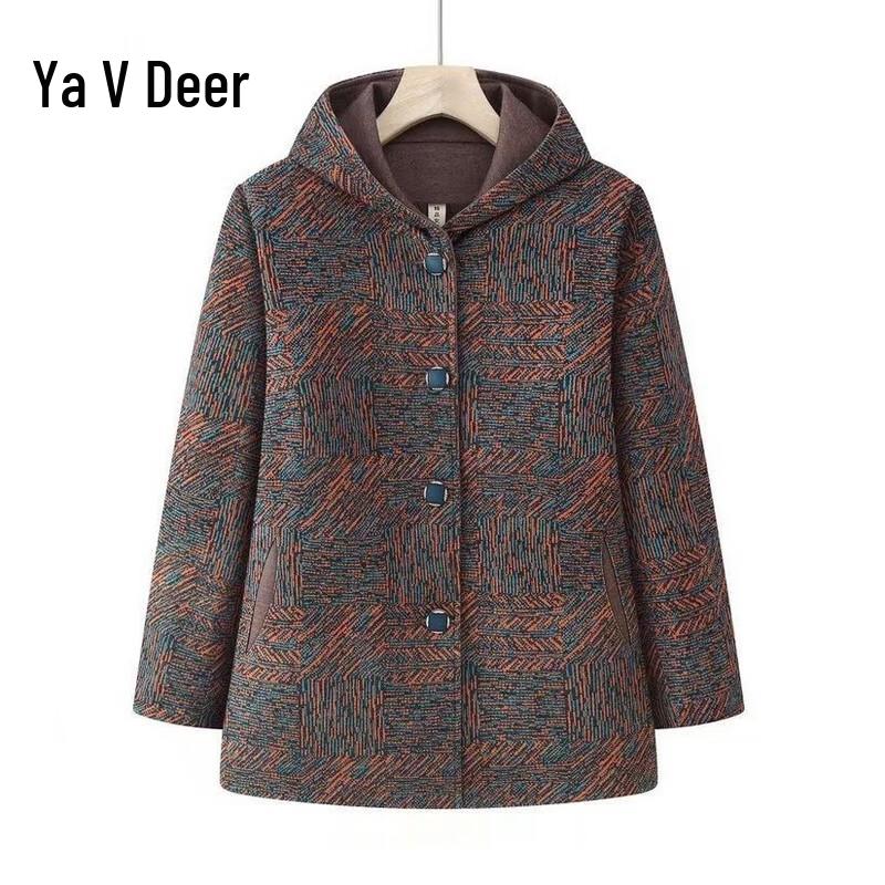Yalu Women s Hooded Windbreaker Coat XL