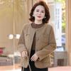 BaoXiao Elegant Plaid Spring/Autumn Cardigan Jacket