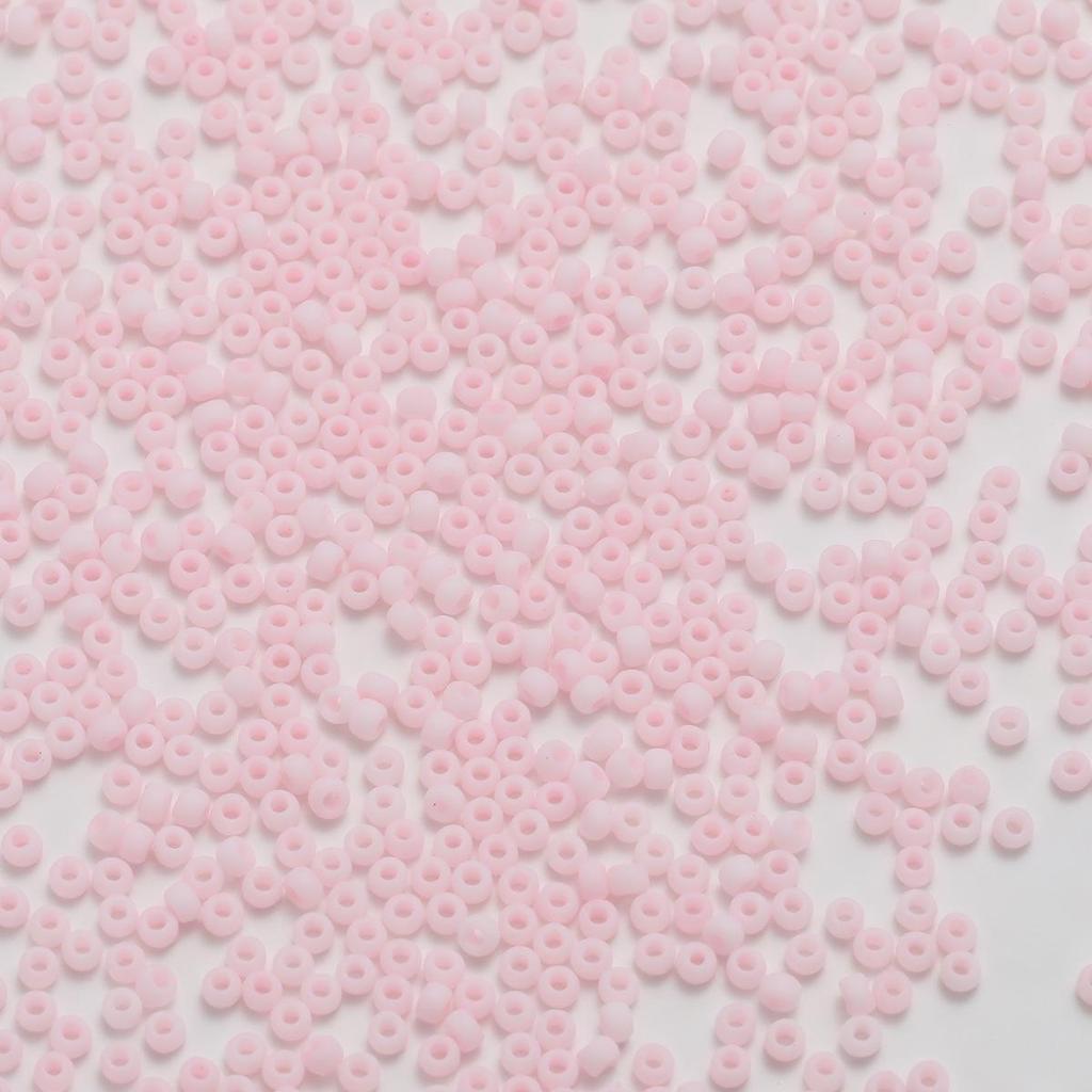 2mm Frosted Round Seed Beads - Macaron Color Series, 10g Pack for DIY Jewelry & Beading