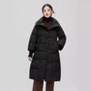 Winter Women's Plus Size Long Knee-length Warm Cotton Clothes Lapel Soft Jacket Knee-length Warm Jacket