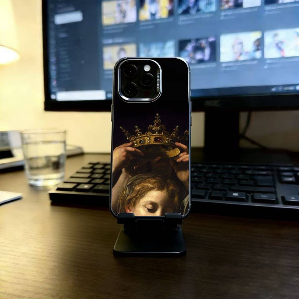Classic Caravaggio Phone Case For iPhone 17,16,15,14,13,12,11 Plus,Pro Max,XS,Colorful Silver Phone case Funda Cover