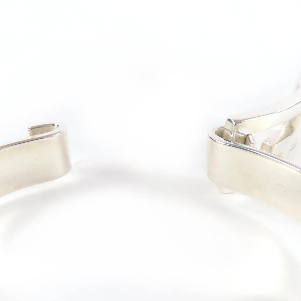 Great GUCCI bracelet GG Bangle Silver AG925 Women Used