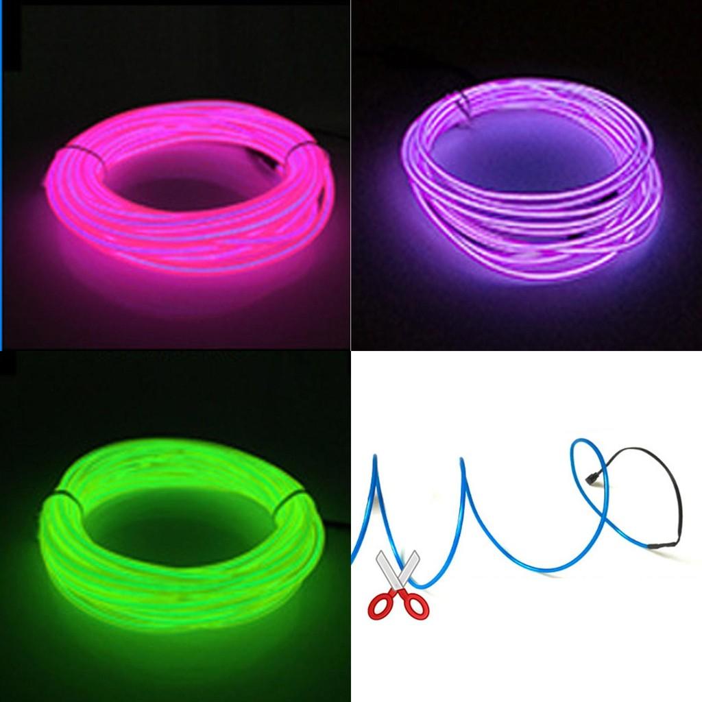 Vibrant El Wire Costume Illuminated Strips For Adults And Kids Perfect For Halloween Parties