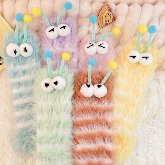 Funny Fuzzy Socks Cute Cartoon Fluffy Slipper Socks Women Men Warm Plush Crew Socks for Indoor Wear Sleep Holidays Birthdays Gift