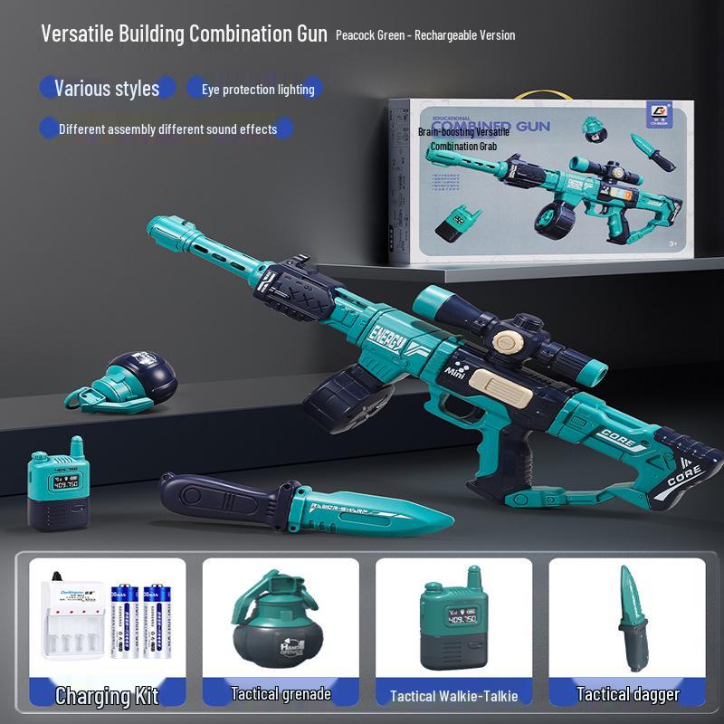 DIY Magnetic Gun Kit with Sound & Light for Kids Ages 3-6 - Educational Toy & Gift
