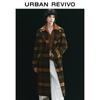 UR Women's Amber Flow Color-Blocked Plaid Winter Coat