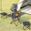 Outdoor Folding Stool with Carry Bag Portable Lightweight Heavy Duty Camping Backpacking Beach Picnic Fishing Collapsible Chair Seat