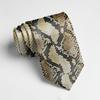 Casual Leopard Print Tie 8cm Wide Printed Serpentine Tie Polyester Slim Zebra Striped Tie