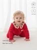 Red New Year Jumpsuit for Baby - Festive First Birthday and 100-Day Celebration Outfit