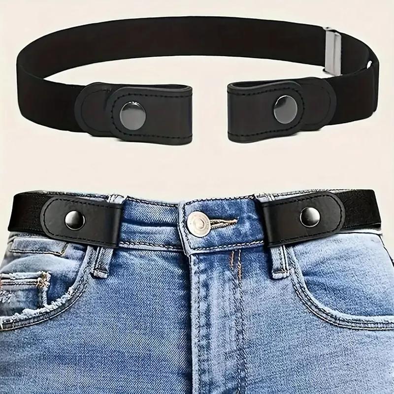 Seamless Invisible Stretch Belt  -  No - Buckle  Elastic  Waistband  for  Jeans  &  Pants ,  Unisex  Adjustable  Design