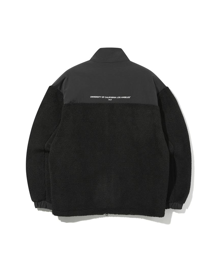 Ucla Unisex Color Block Fleece Jacket [Black] (Uaauj13)