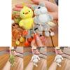 Rabbit Penguin Duck Bear Plush Mini Animal Keychain With Pullout Feet For Bags And Keys