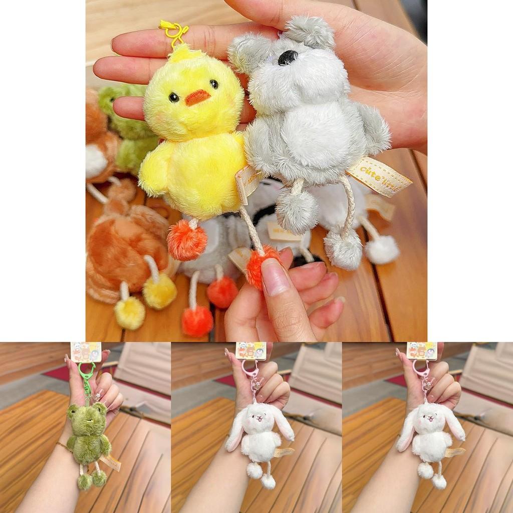 Iepure Pinguin Rață Urs Pluș Mini Animal Breloc Cu Picioare Extensibile Pentru Genți Și Chei