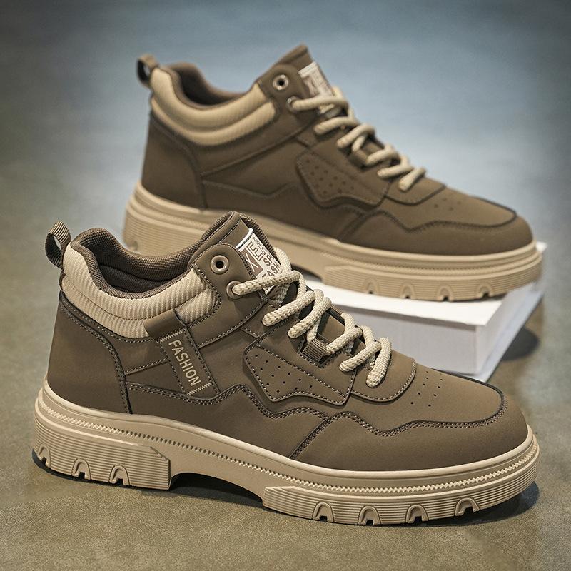 Retro Plateau Martin Stiefel Herren neue Herbst- und Winter Herren vielseitige Arbeitsschutz Werkzeug Sportschuhe aus Leder