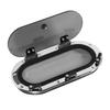 Boat Hatch Oval Porthole Window with Switch Handle 16 X 8in Internal Opening UV Resistant Waterproof Deck Hatch Window