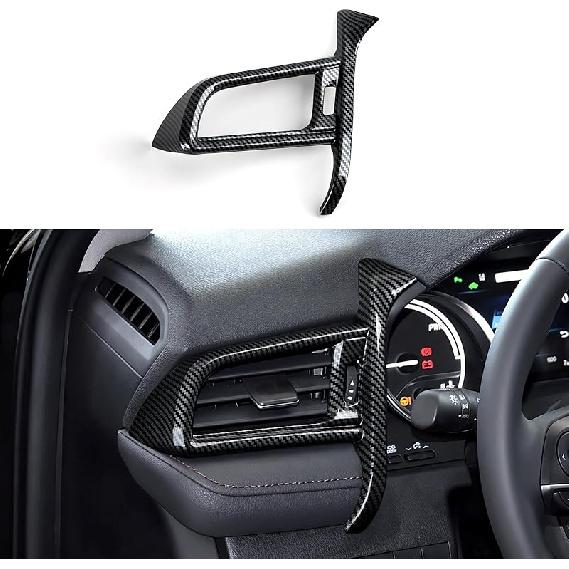 Car Air Vent Frame Center AC Trim Carbon Color ABS Decal Sticker Compatible With 8Th Gen Toyota Camry XV70 Accessories - For -2024 ONLY