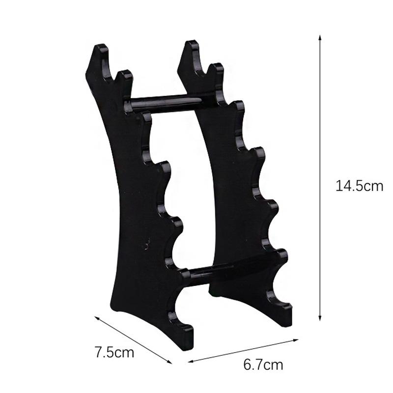 Großhandel Kunststoff Transparent 6 Fächer Bleistift Stift Löffel Schmuck Display Halter Ständer Regal