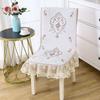 Lace Skirt Chair Cover European Style Dining Table Cloth Cushion Flat Printed Tablecloth Fabric Art Stool Cover Cloth