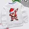 Kinder Entspannter Pullover Geschlechtsneutraler Pullover Shirts Pullover Pullover Lange Ärmel Festliche Pullover für 3-8J Kinder Weiß 90