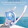 Snorkeling Mask Double Tube Silicone Full Dry Diving Mask Adult Swimming Mask Diving Goggles Underwater Breathing. Lightweight Design