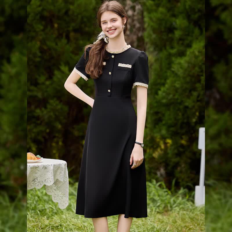 Bailuyu Women's A-Line Short Sleeve Dress