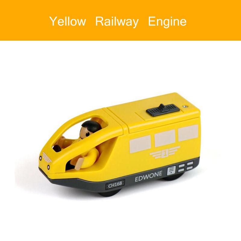 Wooden RC Train Railway Accessories Remote Control Electric Train Magnetic Rail Car Fit For All Brands Train Track Toys For Kids