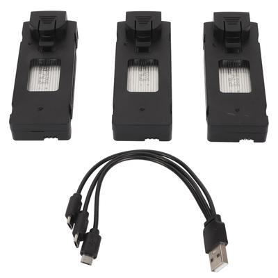3PCS Drone Battery Replacement 1800MAH 3.7V Large Capacity RC Quadcopter Lithium Battery for A8 H8