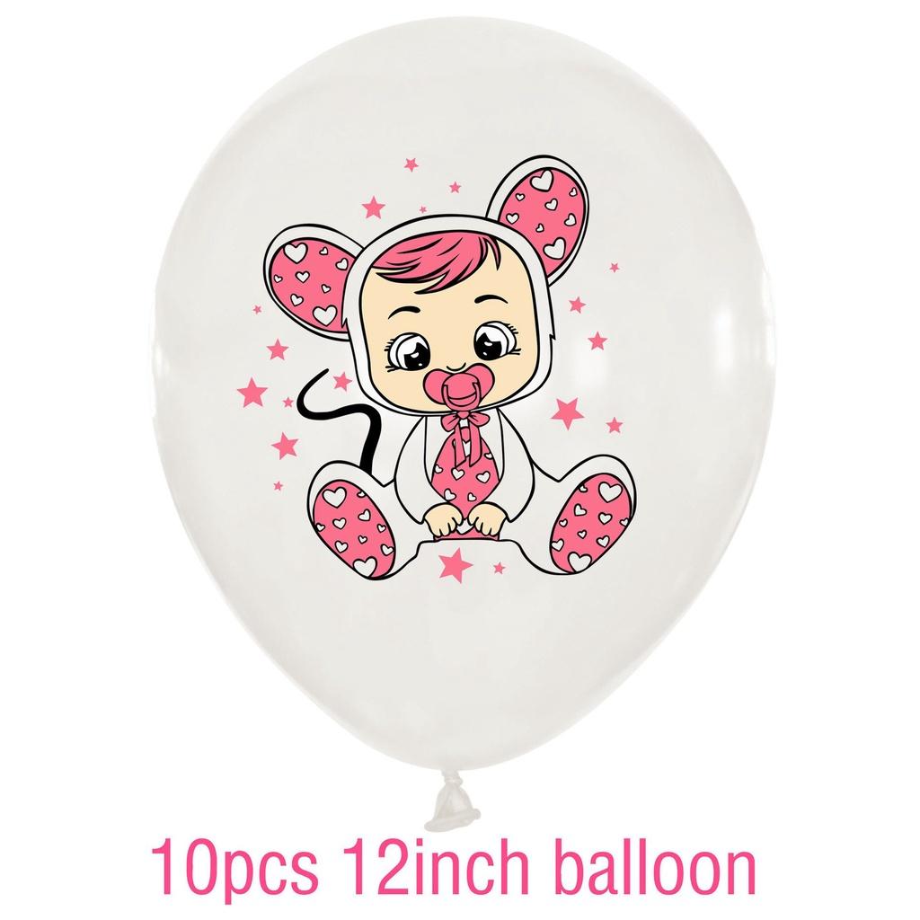 Birthday Theme Party Banner Cake Topper Balloon Baby Gift