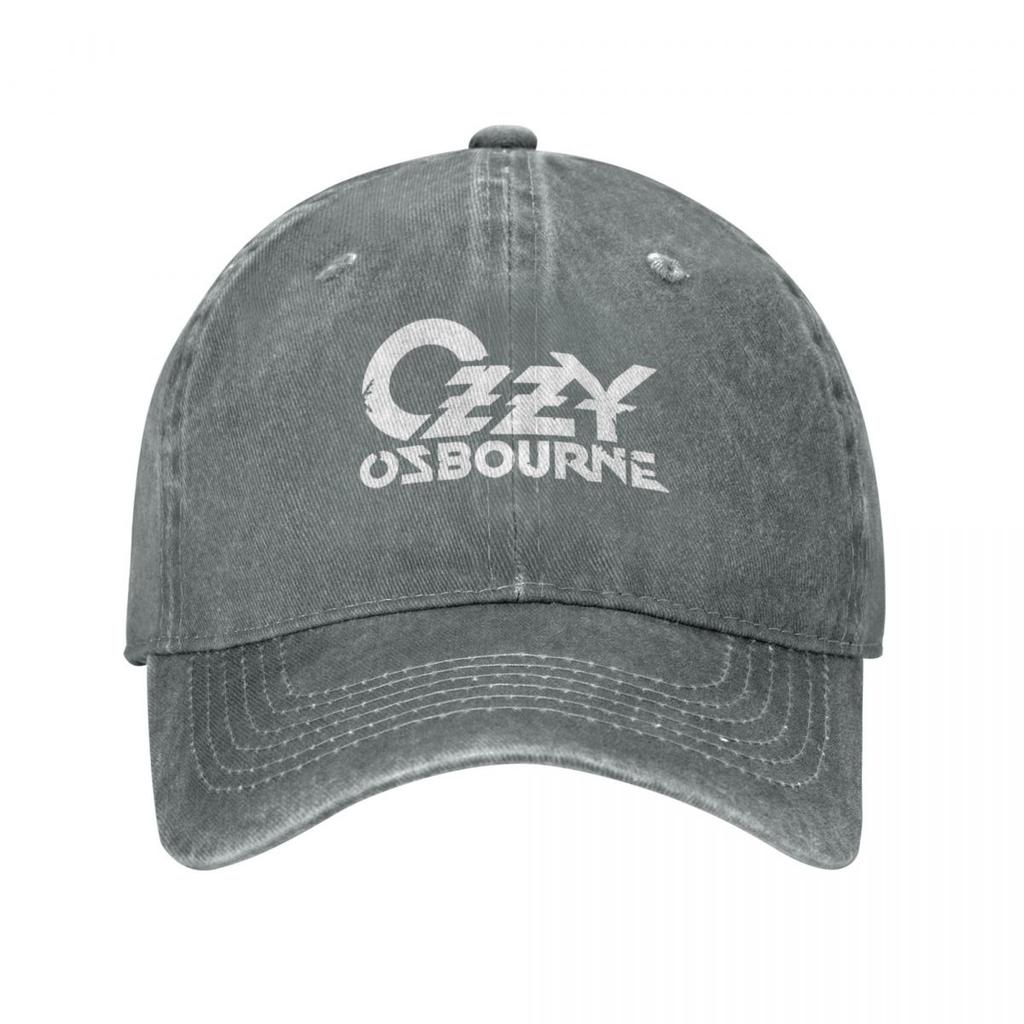 White Ozzy Osbourne Letters Music Band Sport Retro Denim Washed Baseball Caps For Women Cowboy Dad Hats Hiking Mens Snapback Cap