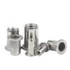 OIMG 304 Stainless Steel Flat Head Knurled Rivet Nuts