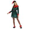 The new Christmas elf women's suit bar party atmosphere sets off the Christmas lady holiday dress
