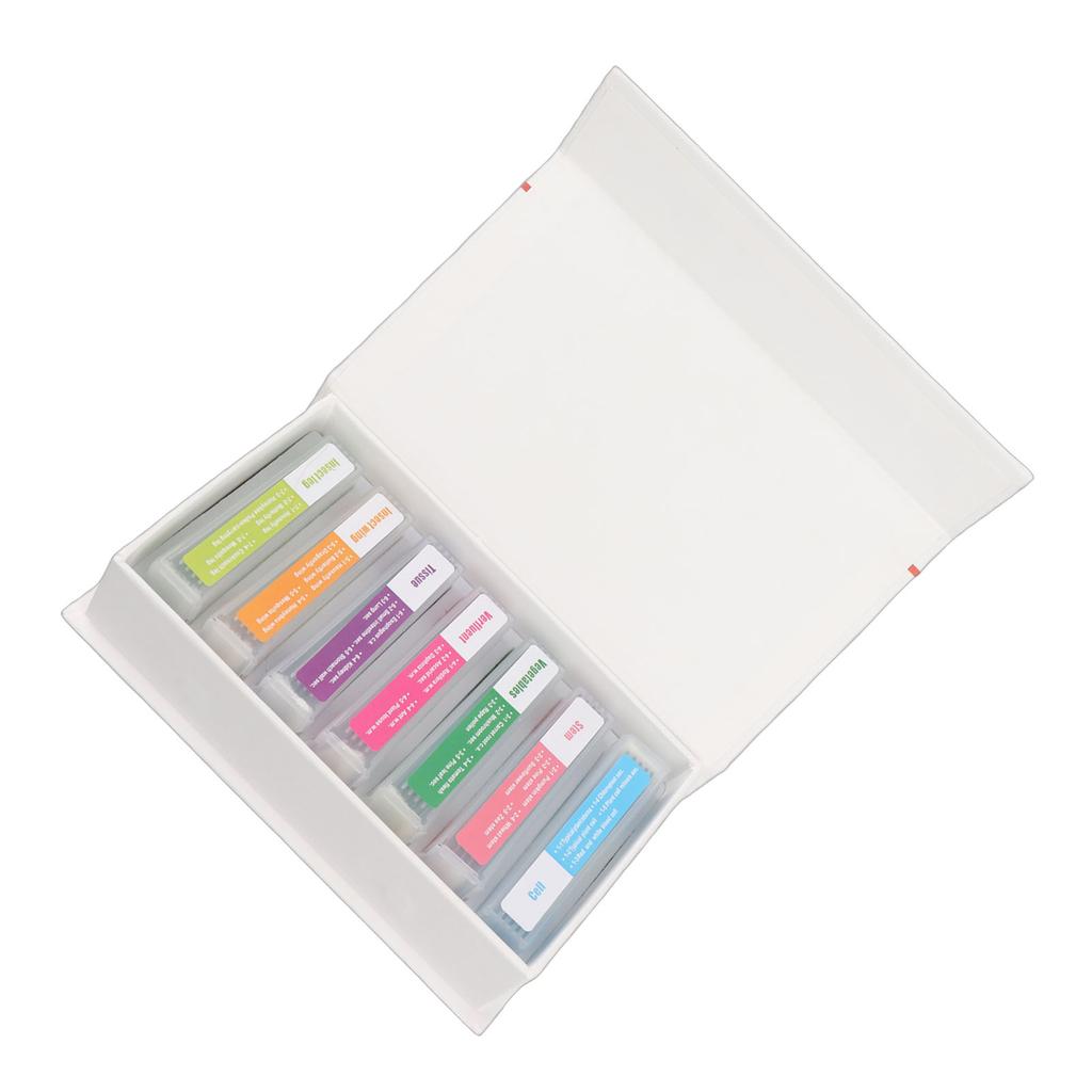 35pcs Biology Glass Prepared Microscope Slides Lab Specimens Set