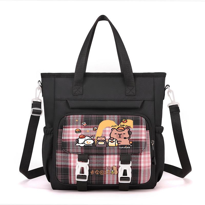 make-up class tote bag capybara large-capacity shoulder bag, primary school students, junior high school men's and women's high-value messenger bag